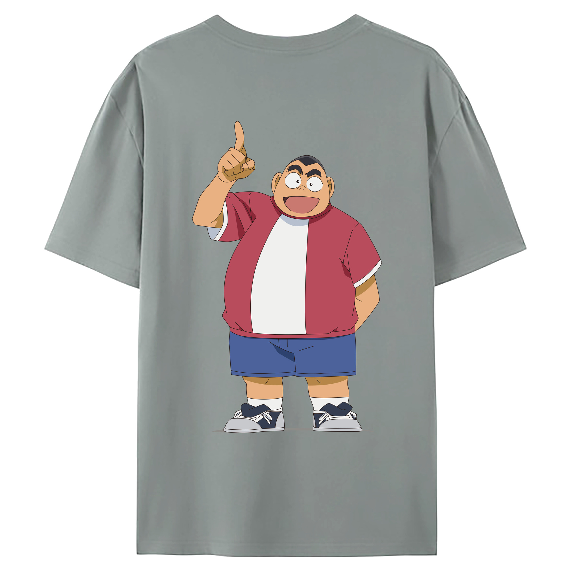 （画像用） 名探偵コナン 小嶋 元太 こじま げんた Detective Conan Kojima Genta 綿100％ メンズ半袖Tシャツ（バックプリント） 通気性